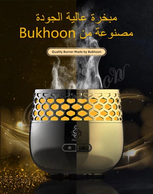 Modern Electric Bakhoor Burner in Gd/Black