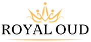 Royal Oud logo with a stylized crown design on a white background