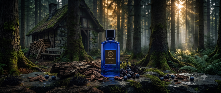 A Modern Woody Citrus Masterpiece: Black Forest Extrait de Parfum by Al Ambra