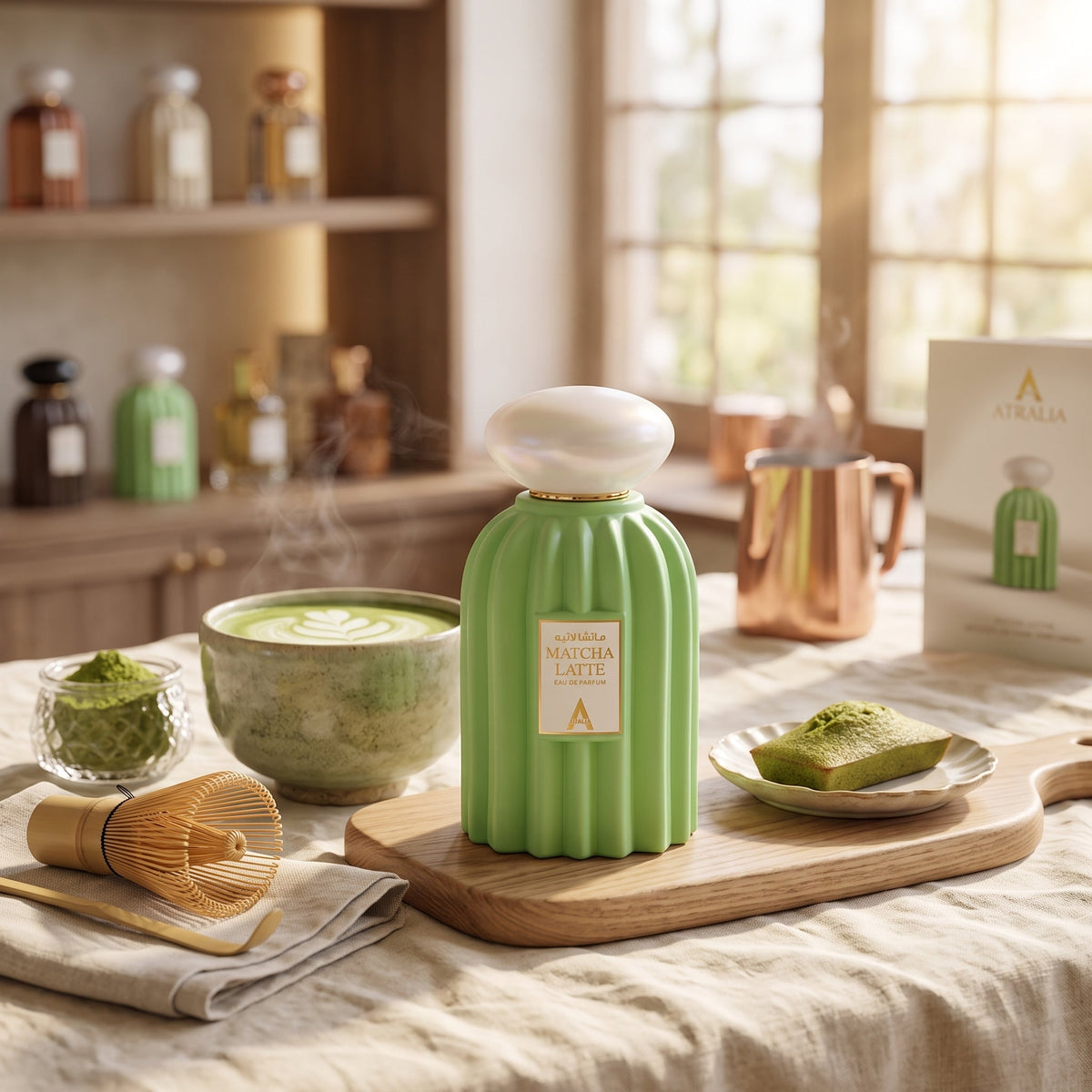 A Masterpiece of Zen-Like Gourmand Comfort: Matcha Latte by Atralia