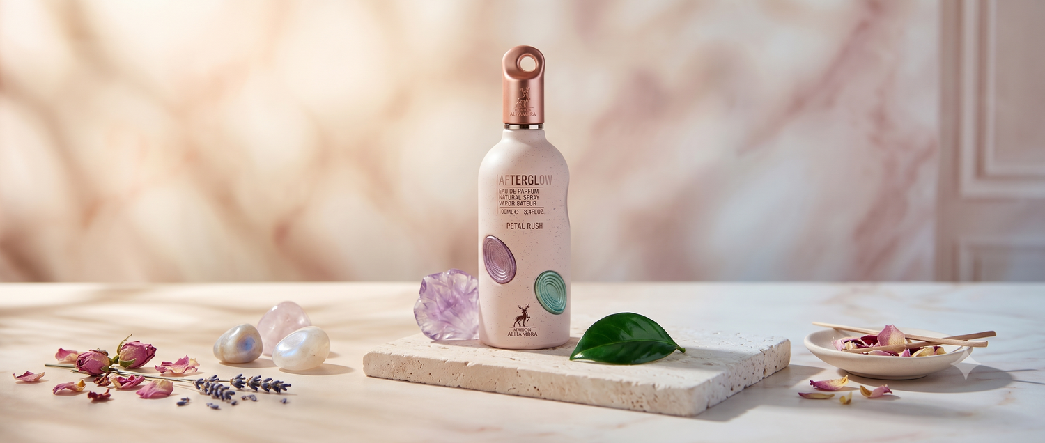 A Radiant Floral Masterpiece: After Glow Petal Rush by Maison Alhambra