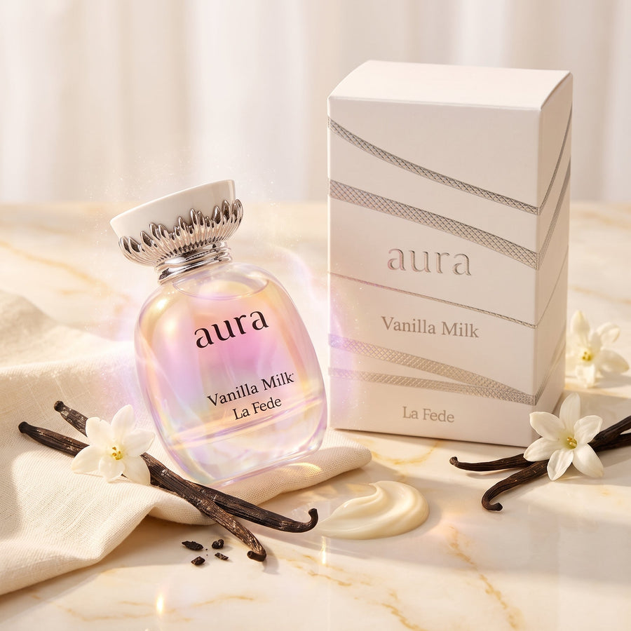 A Deep Dive into Lactonic Opulence: La Fede Aura Vanilla Milk by Khadlaj