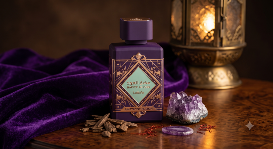 A Masterpiece of Boozy Gourmand Opulence: Bade'e Al Oud Amethyst Fusion by Lattafa