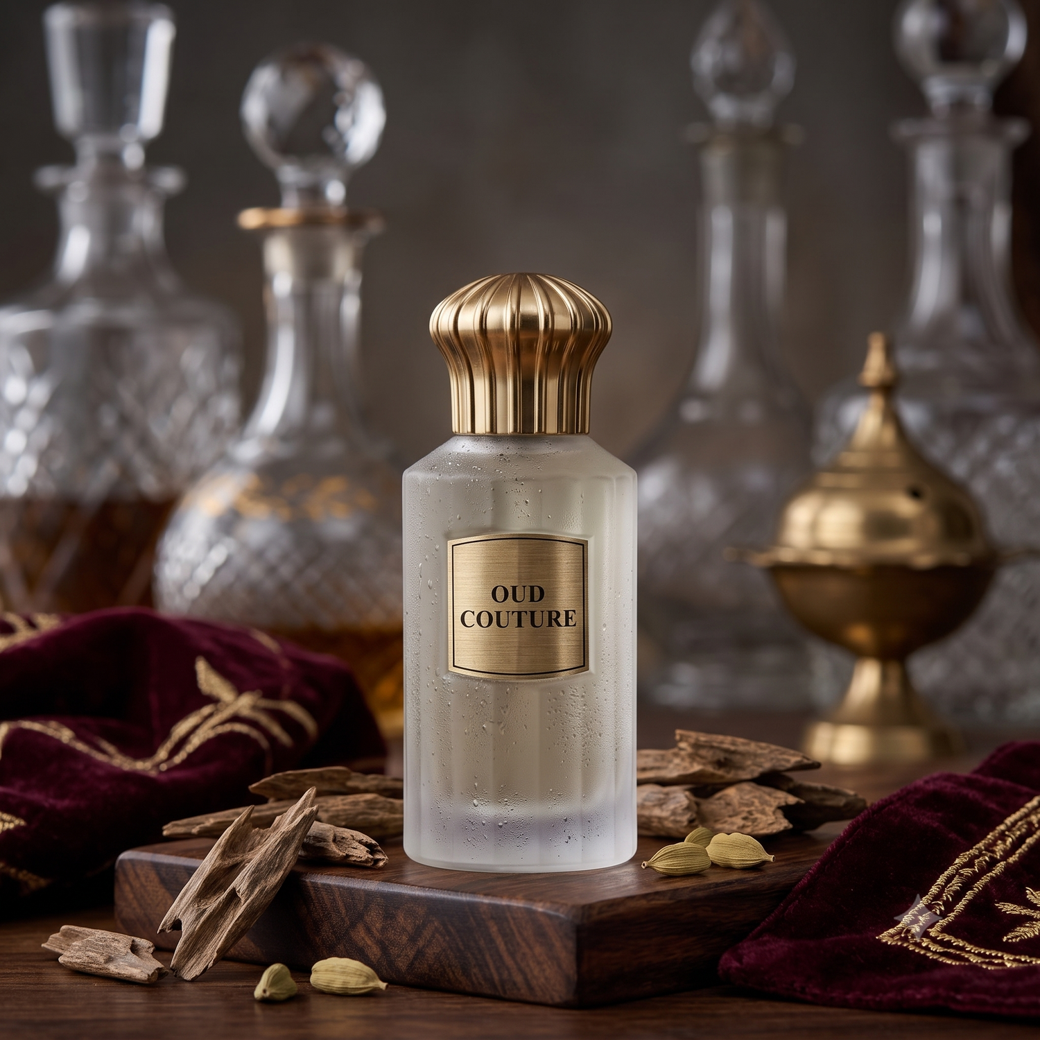A Masterpiece of Honeyed Elegance: Oud Couture by Ahmed Al Maghribi