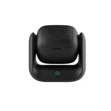 Black electronic oud diffuser with power button, designed for Arabian perfume fragrance