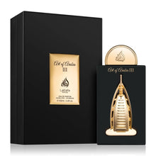 Art of Arabia III perfume with gold and black luxury bottle and matching gift box