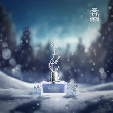 Deciduous Winter perfume with silver tree cap in winter snow scene