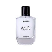 Naseem Musk Safi limited edition Arabian perfume bottle on white background