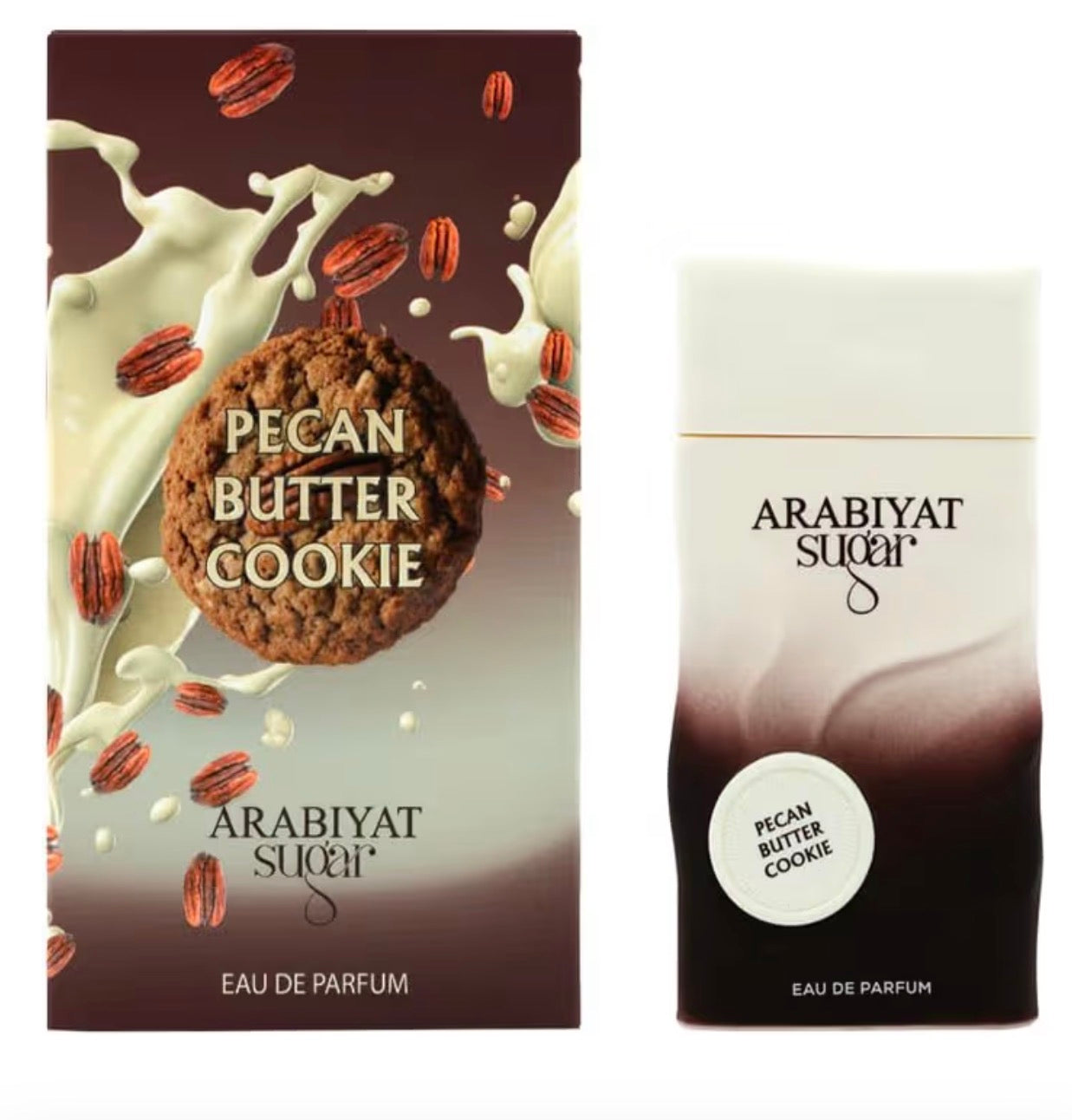 Arabiyat Sugar Pecan Butter Cookie perfume packaging on a white background