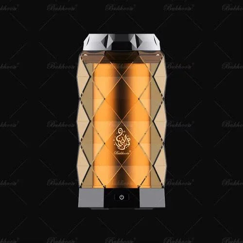 Sleek Rechargeable Electric Bakhoor Burner - Portable Geometric Design Incense Burner