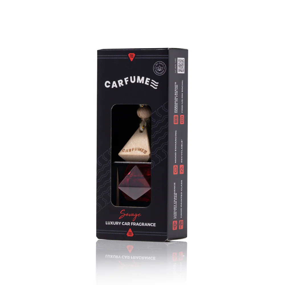 Carfume Luxury Hanging Glass Diffuser - Air freshner savage