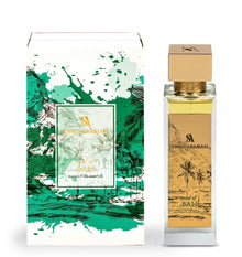 Swiss Arabian Soul of Bali perfume bottle and box with tropical island design