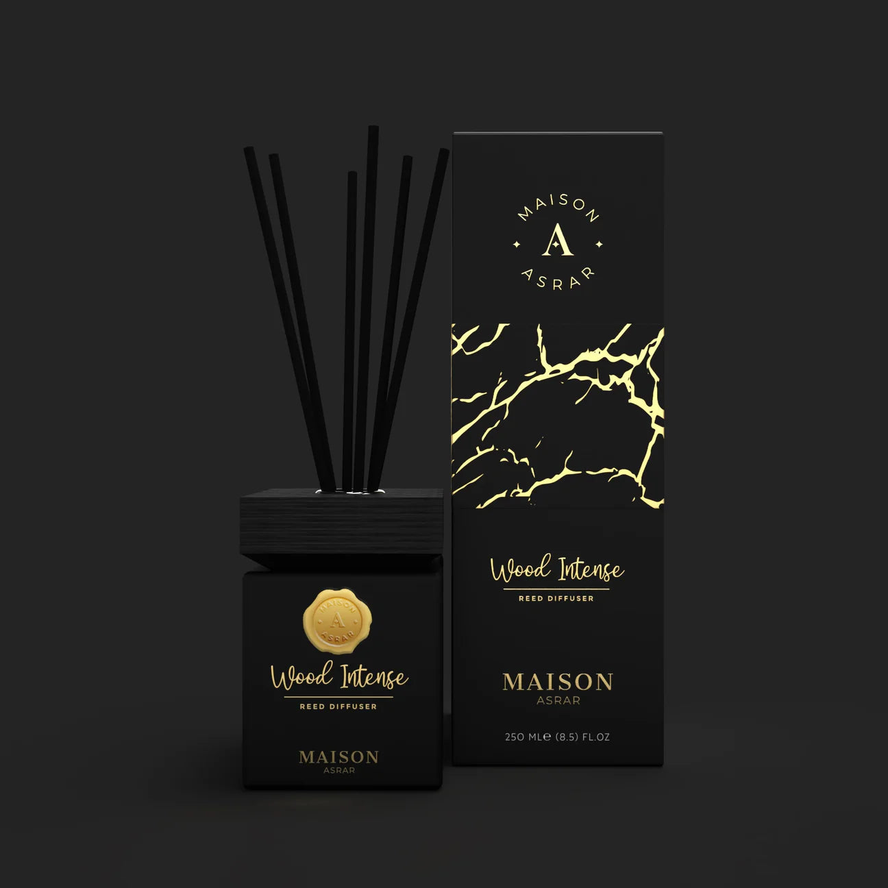 Wood Intense Reed Diffuser  by Maison Asrar 250ml