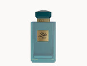 Perfume bottle labeled 'Blu' on a white background