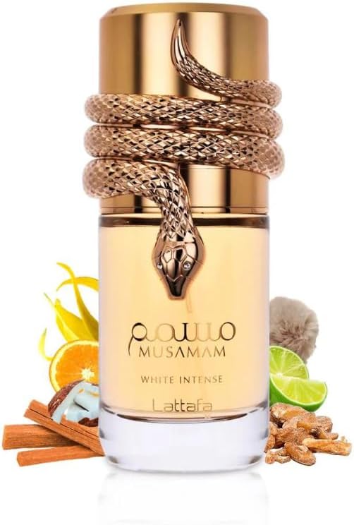 Lattafa Musamam White Intense Eau De Parfum 100ml - Unisex Floral Woody Fragrance