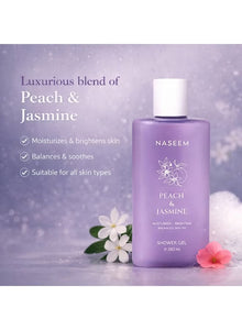 Peach & Jasmine Shower Gel For Men & Women - 280ML by Naseem