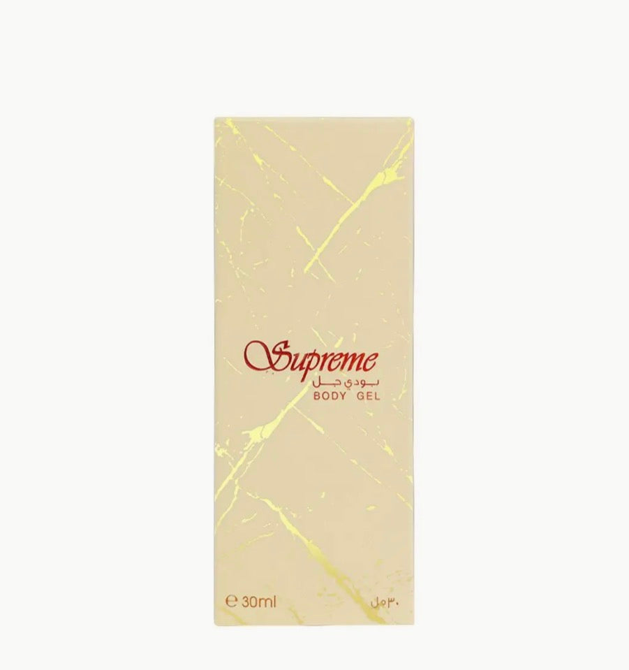 Cream box Supreme Body Gel packaging