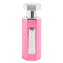 Pink hexagonal Arabian oud perfume bottle with metallic silver cap and SUMMER label