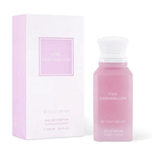 Pink Marshmallow by Gulf Orchid Eau de Parfum bottle and box, pastel pink packaging, 100ml