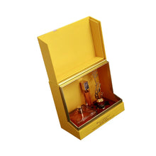 Open gift box with Deciduous Autumn perfume and accessories