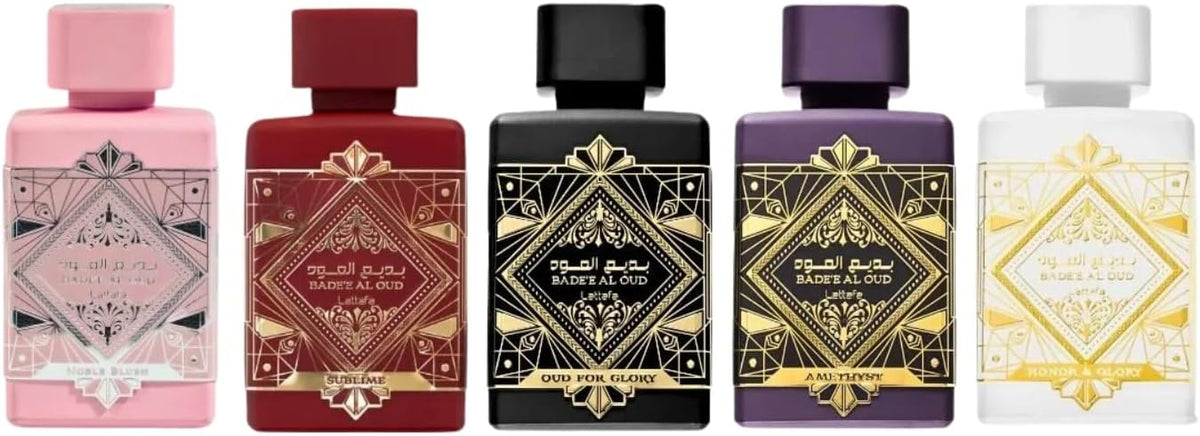 Badee Al Oud gift set by Lattafa for luxury fragrance lovers