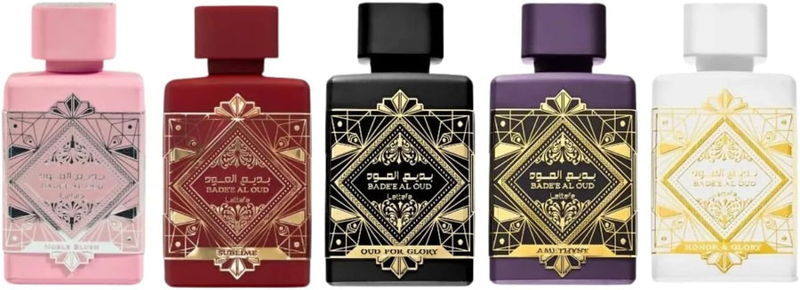 Badee Al Oud gift set by Lattafa for luxury fragrance lovers