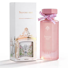 Princess Reef perfume bottle and box, pink floral packaging, 100ml luxury fragrance