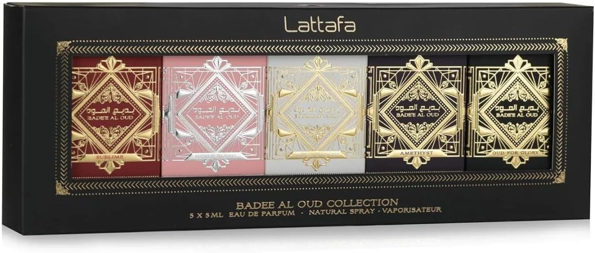 Badee Al Oud gift set by Lattafa for luxury fragrance lovers