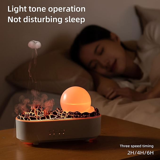 Essential Oil Diffuser, 200ML Small Aromatherapy Cool Mist Humidifier,Electric Smart Scent Diffuser Machine with 3 Colors and 3 Gear Timer,Auto Shut-off