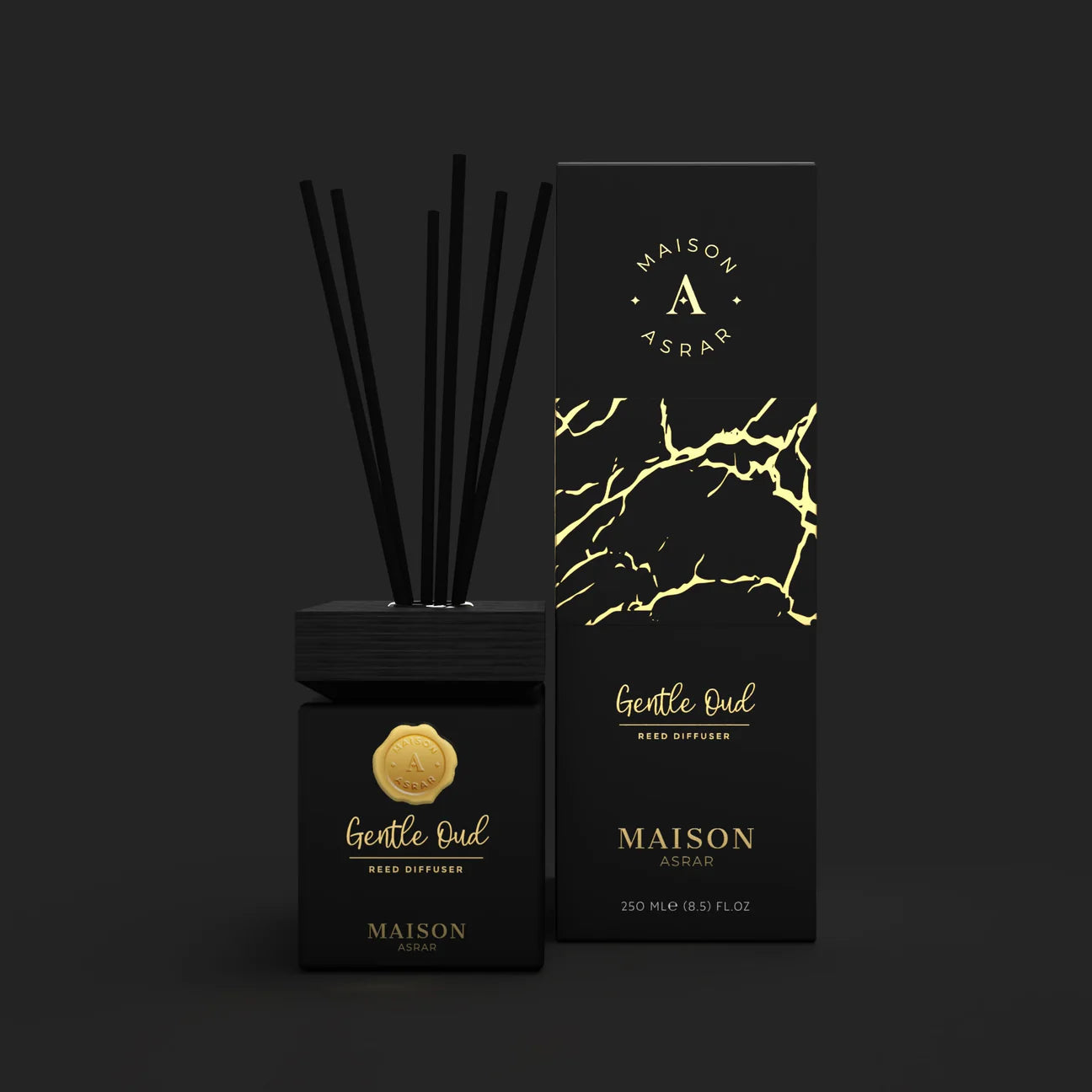 Gentle Oud by Maison Asrar 250ml Reed Diffuser