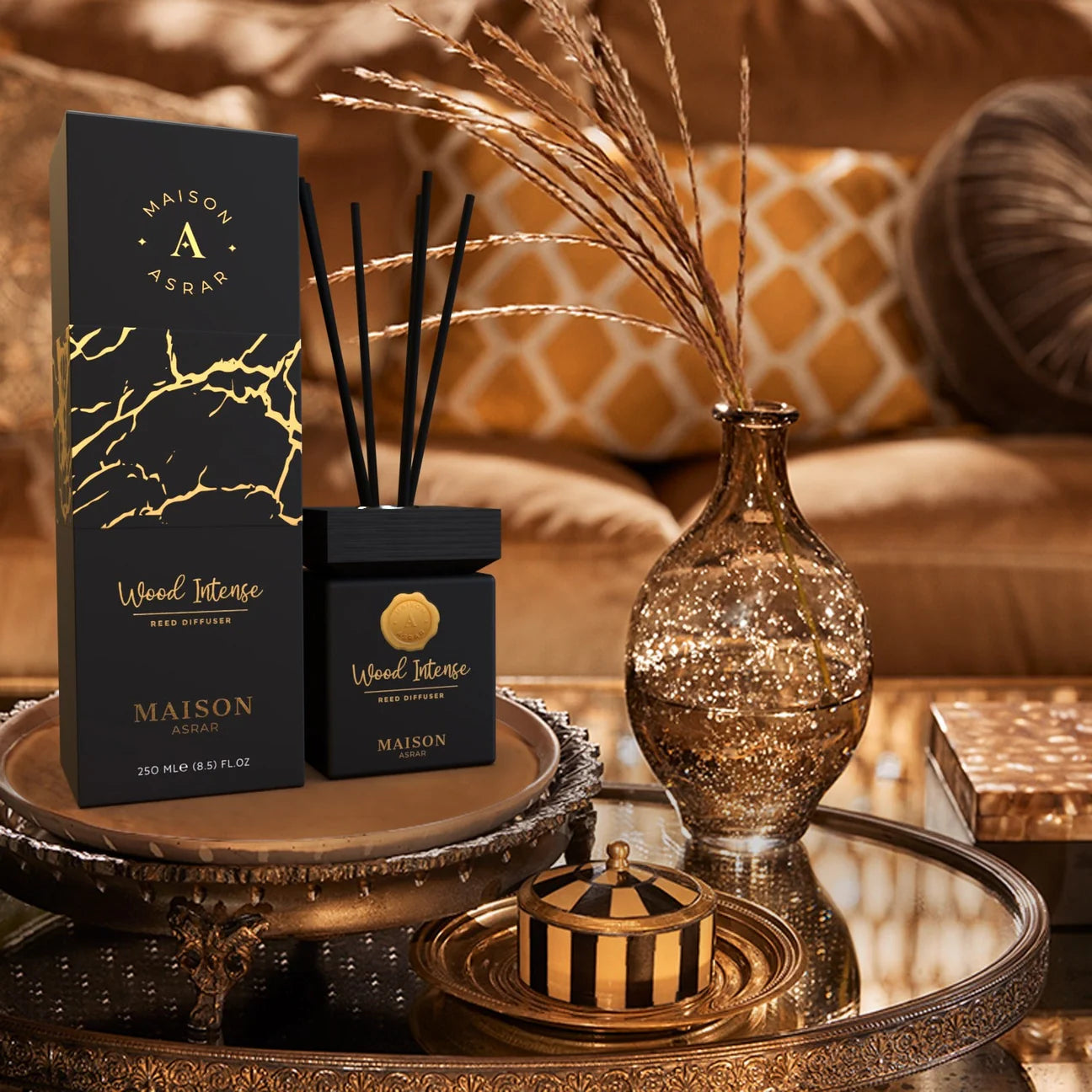 Wood Intense Reed Diffuser  by Maison Asrar 250ml