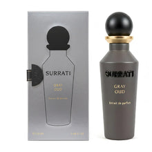 Surrati Gray Oud perfume bottle and packaging, luxury Arabian oud fragrance, 150ml