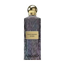 Black Diamond Incense Arabian oud perfume bottle with gold cap and textured design