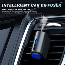 Smart Car Airs Freshener,Car Freshener Aromatherapy, USB Rechargeable Aroma Diffuser Car Air Freshener Diffuser Kit with 3PCS Oils 