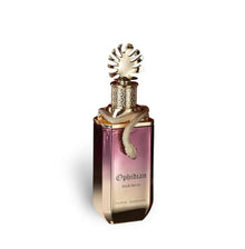Ophidian Black Cherry perfume bottle with gold snake detail and ornate gold cap