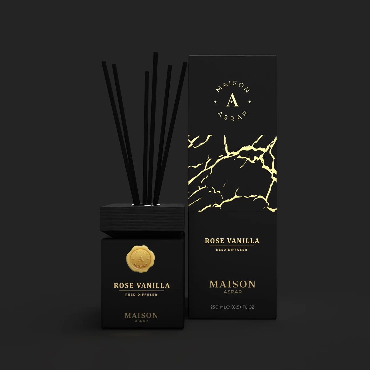 Rose Vanilla by Maison Asrar 250ml Reed Diffuser