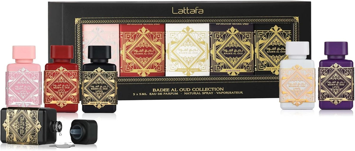 Badee Al Oud gift set by Lattafa for luxury fragrance lovers
