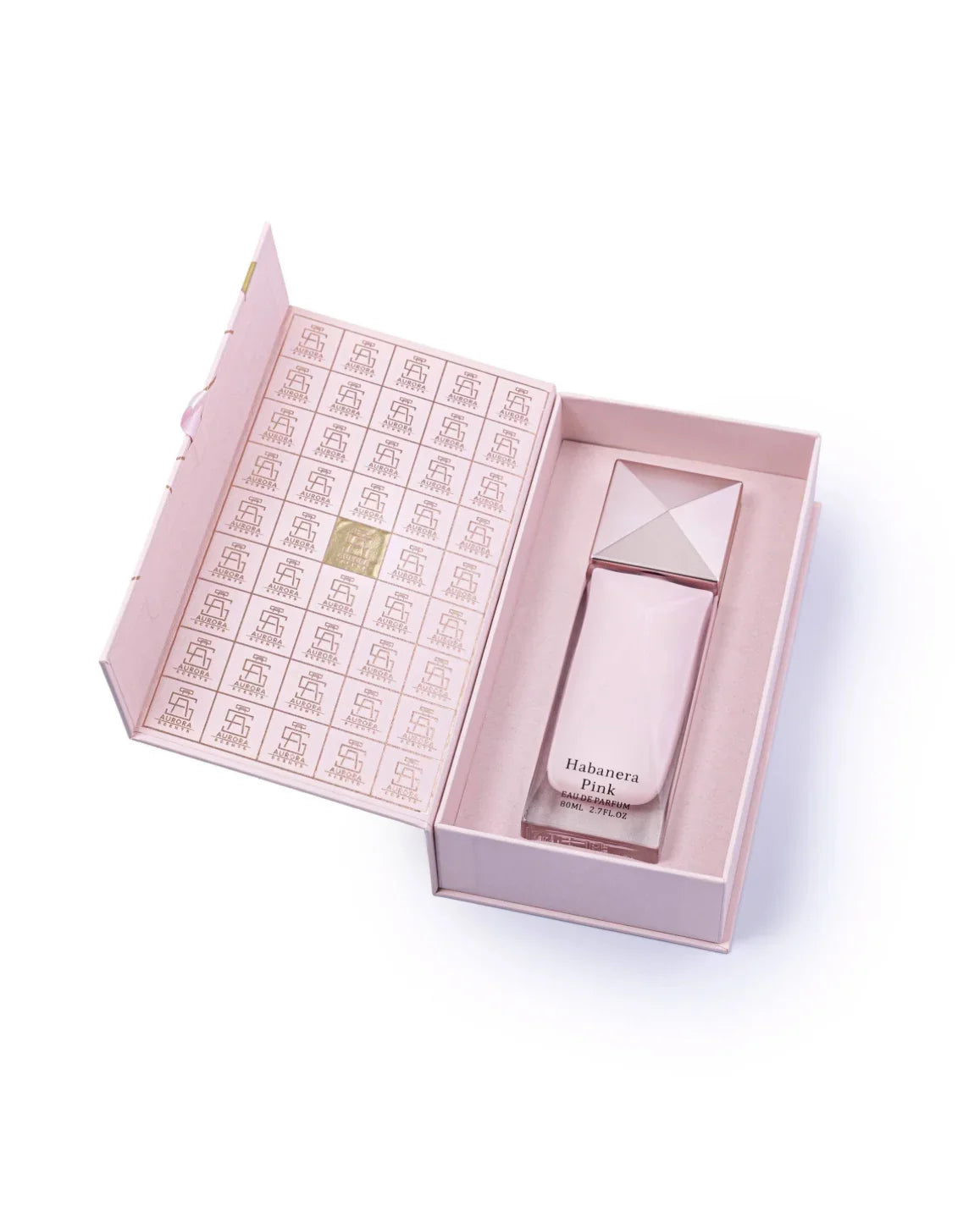 Habanera Pink eau de parfum bottle in luxury pink gift box from Royal Oud