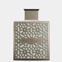 Rayhaan Arabian oud perfume bottle with intricate geometric pattern design