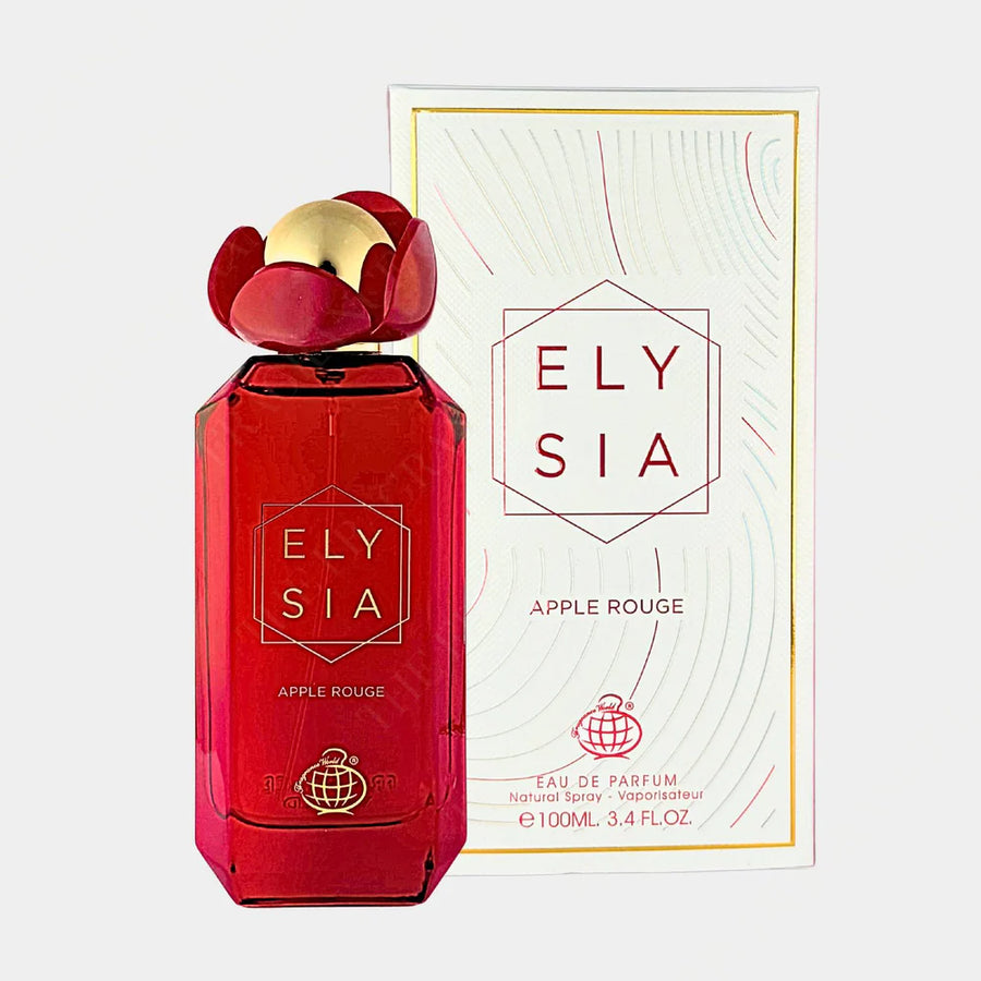 Fragrance World Elysia Apple Rouge Eau De Parfum 100ml - Fresh Fruity Floral Fragrance