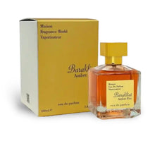 Barakat Ambre eau de parfum bottle and packaging on a white background