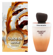 Arabiyat Dulce de Leche perfume bottle and packaging on a white background