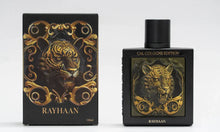 Rayhaan CAL Cologne Edition 100ml Arabian perfume bottle and box with gold tiger design