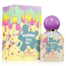 Tubbees Berry Blast eau de parfum with colorful box and purple cap, 50ml spray bottle