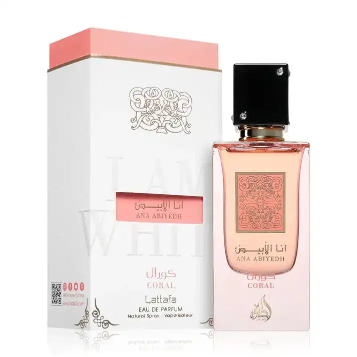Lattafa Ana Abiyedh Coral EDP 60ml for Daily Sophistication