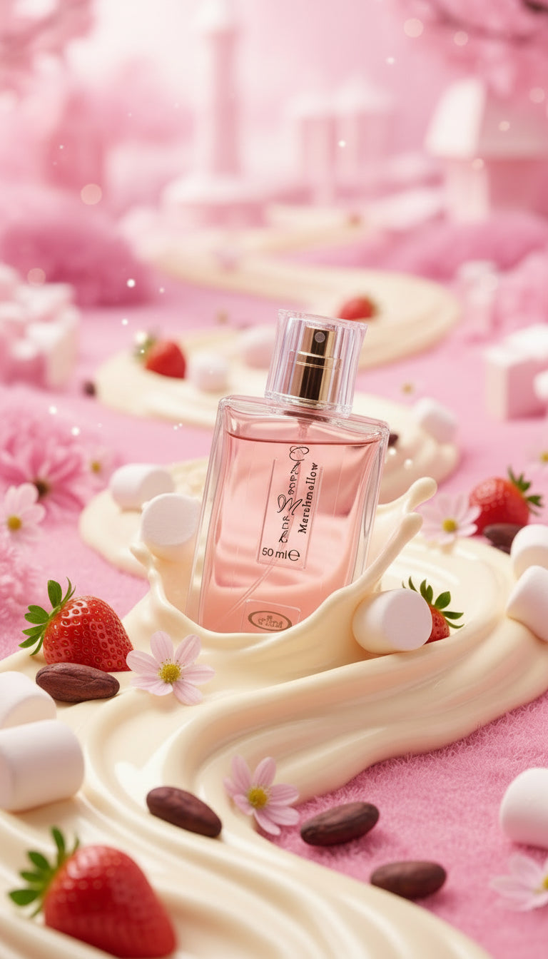 Marshmallow by Al Rehab 50ml EDP Unisex – Strawberry, Vanilla & Cacao