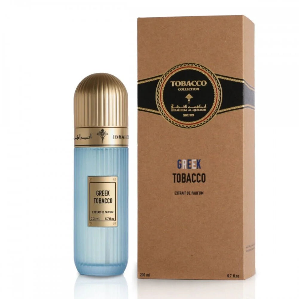 Greek Tobacco by Ibrahim Al Quraishi 200ml EDP Perfume unisex Rose, Orange Flower and Musk