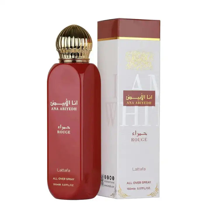 Lattafa Ana Abiyedh Rouge Body Spray 150ml - Luxury Scent