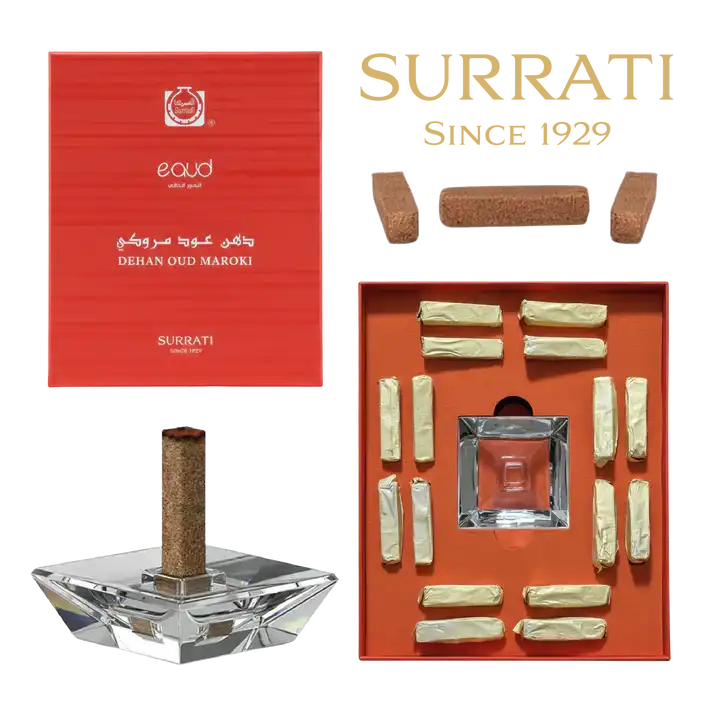 Dehan Oud Maroki| E-Oud Bakhoor Sticks | 16 Sticks | 75g by Surrati