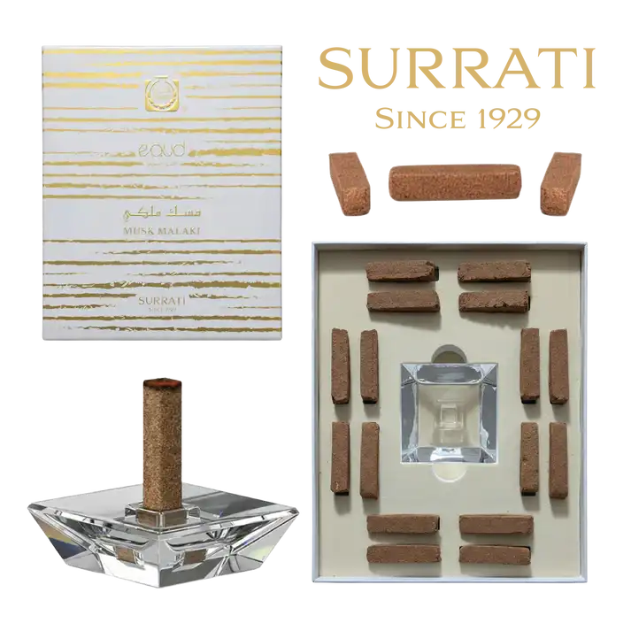 Musk Malaki | E-Oud Bakhoor Sticks | 16 Sticks | 75g by Surrati